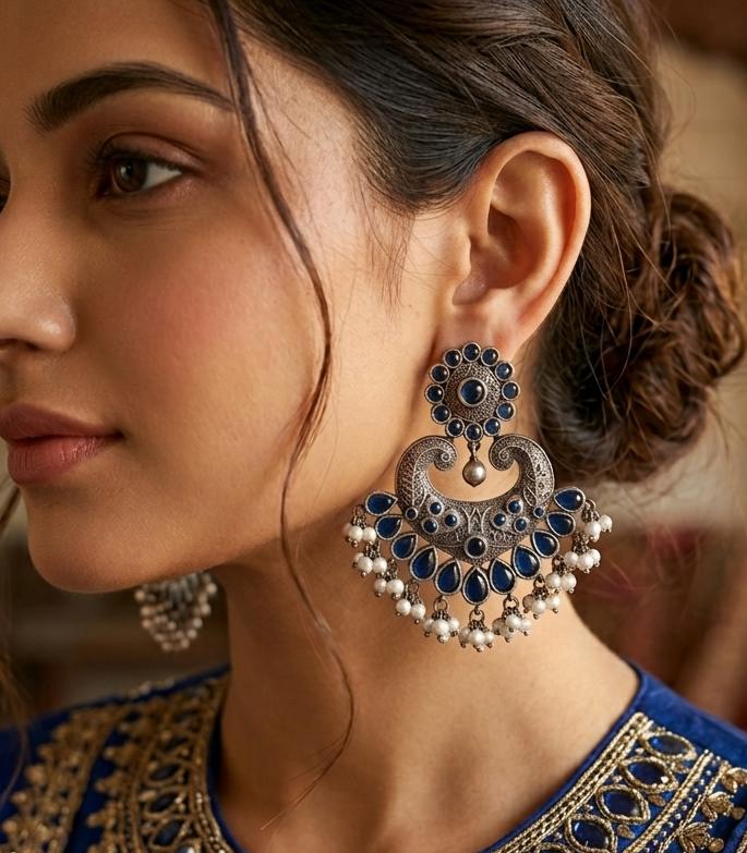 Replica Collection Earring V from Saj Kotha